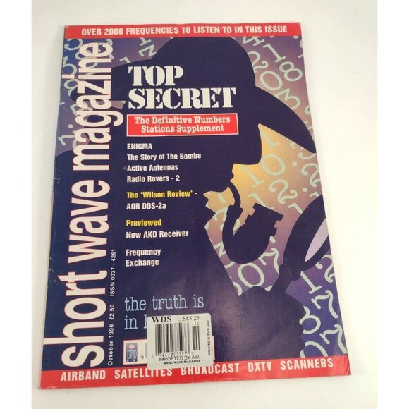 Short Wave Magazine Top Secret Stations Oct 1996 Amateur Radio Antenna Broadcast - Picture 1 of 10